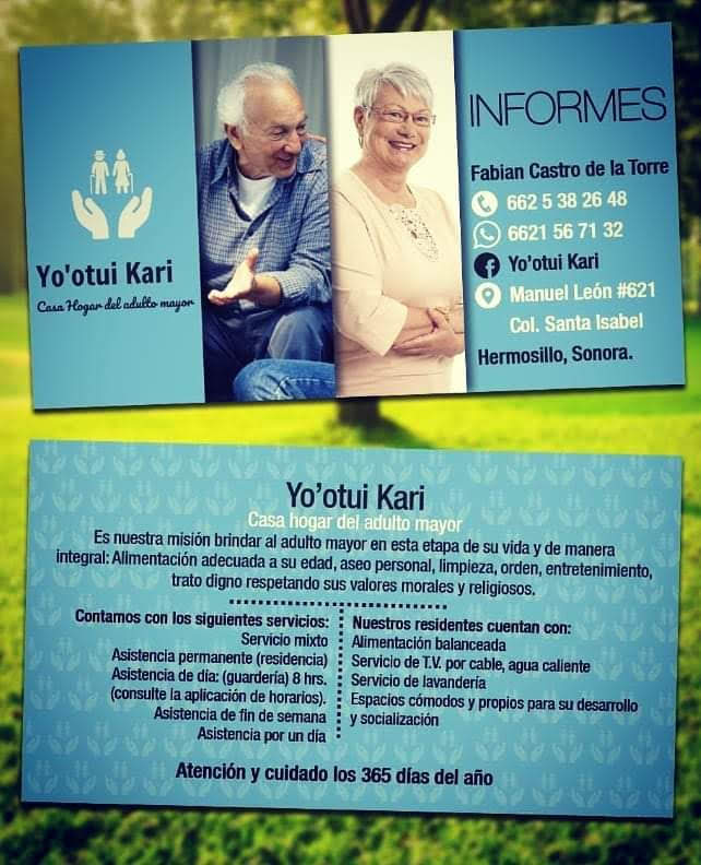 Yo'otui Kari Casa Hogar del adulto mayor